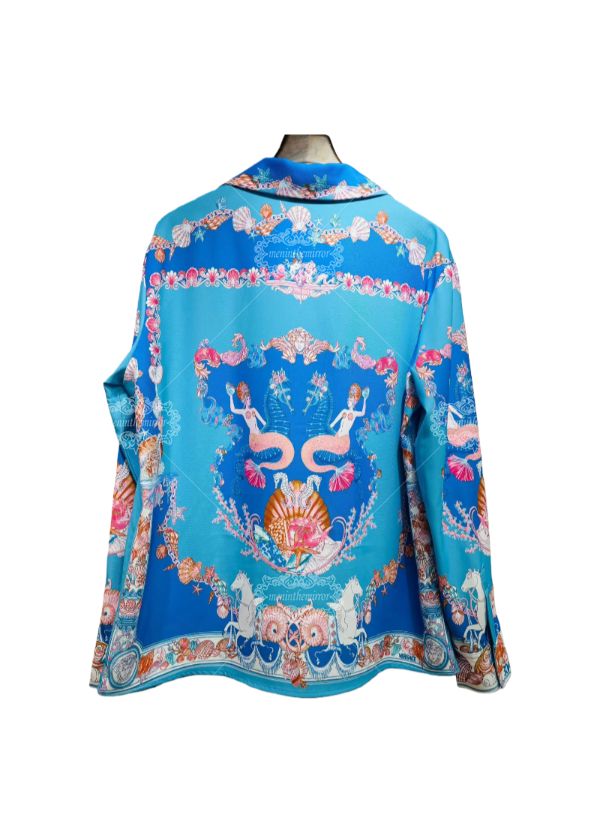 الأزرق التباين الباروك شعار المحملة / معرض لوكس