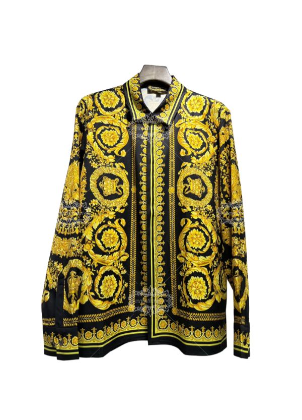 الذهب الأسود ميدوسا الباروك قميص / الترفيه طوق