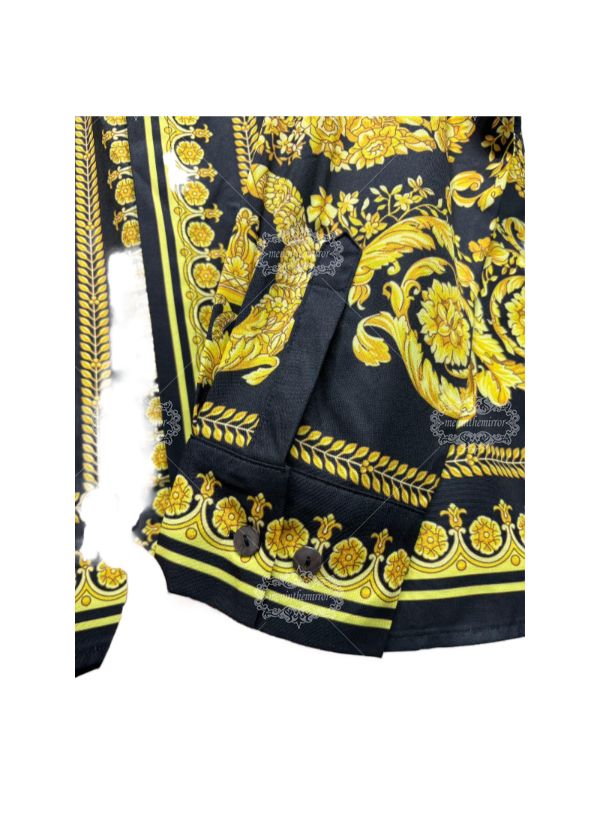 الذهب الأسود ميدوسا الباروك قميص / الترفيه طوق