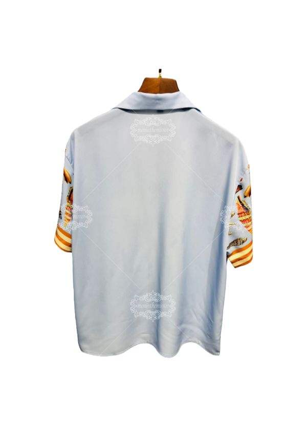 الضوء الأزرق صدف البحرية طباعة قميص / الرجعية منتجع قصيرة