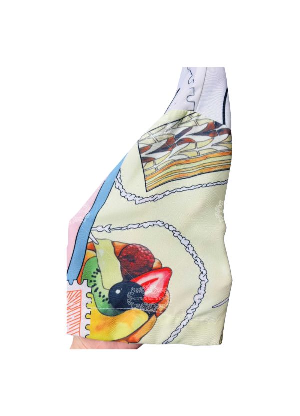 نابض بالحياة أكوا الأزرق هندسية طباعة قميص / عالية التباين لوكس الشارع الشهير